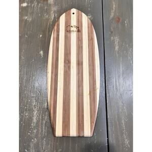 Surfboard Shaped Cutting Board Charcuterie Aloha Hawaii Tiki Tropical 15” Long